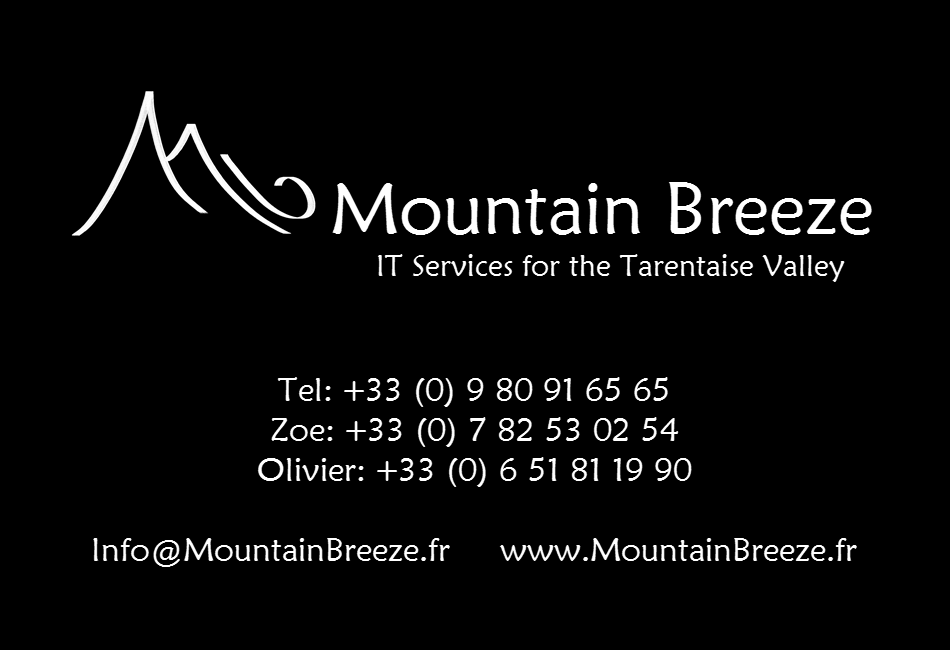 Mountain Breeze Business Card
